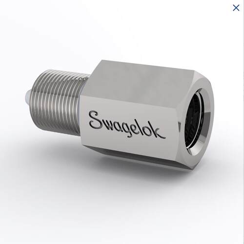世伟洛克CN6MM4NF15不锈钢IPT转换接头3/8in外螺纹中压锥形内螺纹