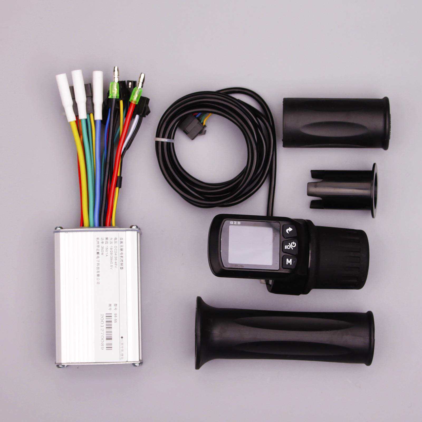 24V36V48V250W350W电动自行车滑板车锂电控制器液晶油门仪表助力