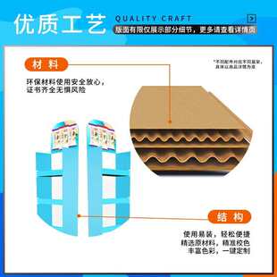 零食帐篷纸陈列网架货架小挂件便利店纸展示架展会样品滑扣纸货架