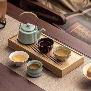 宋朝五大名窑茶具套装高档送礼陶瓷泡茶壶活动礼品送员工主人杯