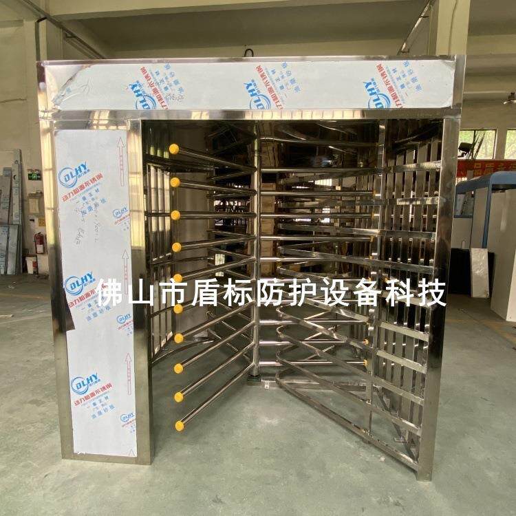 304加厚不锈钢栅栏转闸门手推人行通道防尾随转闸门成品发货