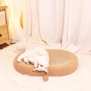 不掉屑猫玩具特大号猫咪窝全剑麻四季通用猫抓板加大猫窝猫爪板