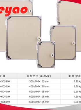 透明中门防水箱监控箱塑料配电箱LY-ATM-504019500*400*195