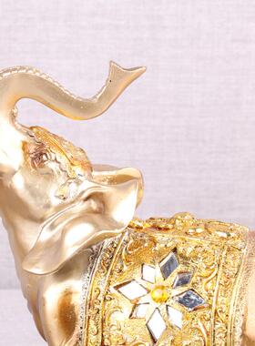 树脂工艺品欧式黄金摆件客厅酒柜桌面装饰品厂家创意礼品