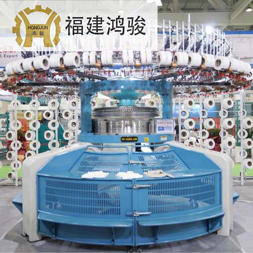 鸿骏双面罗纹开幅提花机38寸28针108路