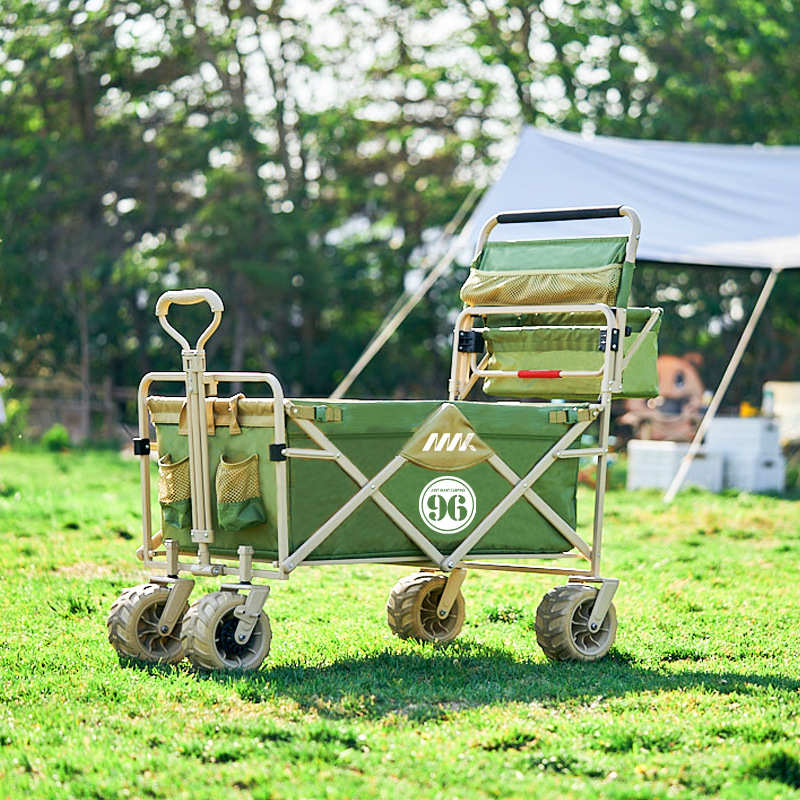 营地儿童遮阳篷户外折叠野餐 户外推车露营帐篷拉车车一体式 野营