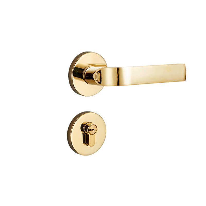 室内门锁金色分体锁PVD锌合金静音锁具卧室静音通用型木门房门锁,基础建材,机械门锁,淘宝优惠券,粉丝福利购,淘宝优惠卷