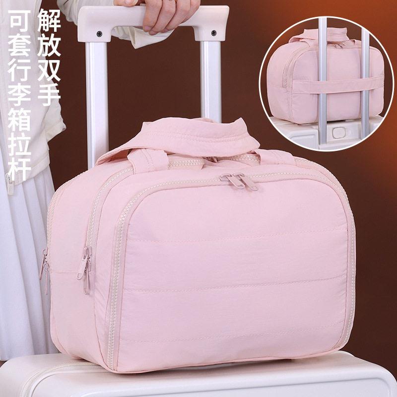 便携外出旅行化妆品收纳包可挂行李箱超好用大容量女分区化妆刷包