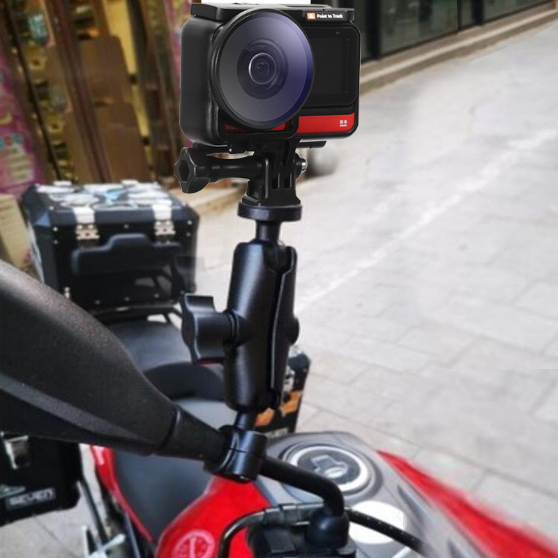 GSX250R insta360 oneX/R 1/4螺纹球头山狗GOPRO运动相机配件支架