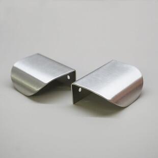 铿铛五金 304不锈钢整体橱柜门拉手抽屉衣柜门现代简约柜子隐形把