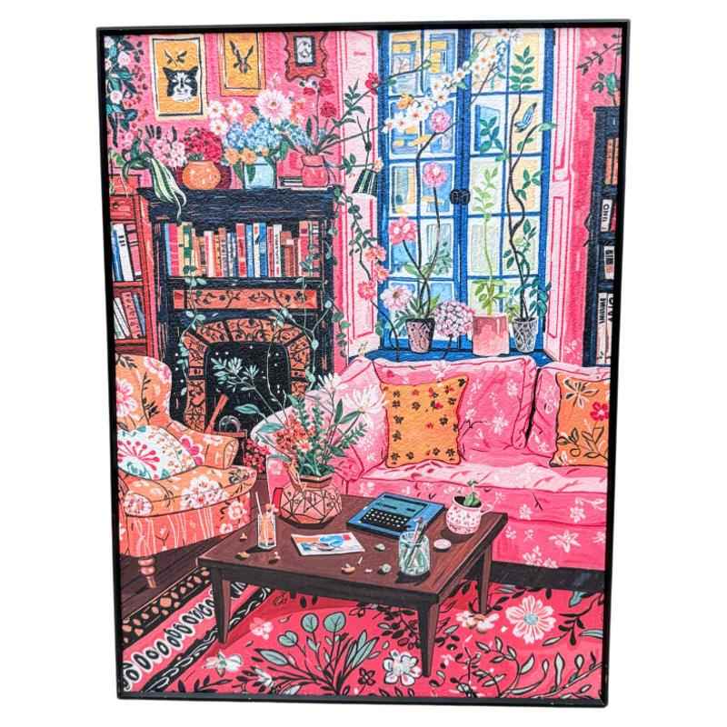 马蒂斯猫客厅高级感美式餐厅玄关沙发背景G033床头装饰画6080