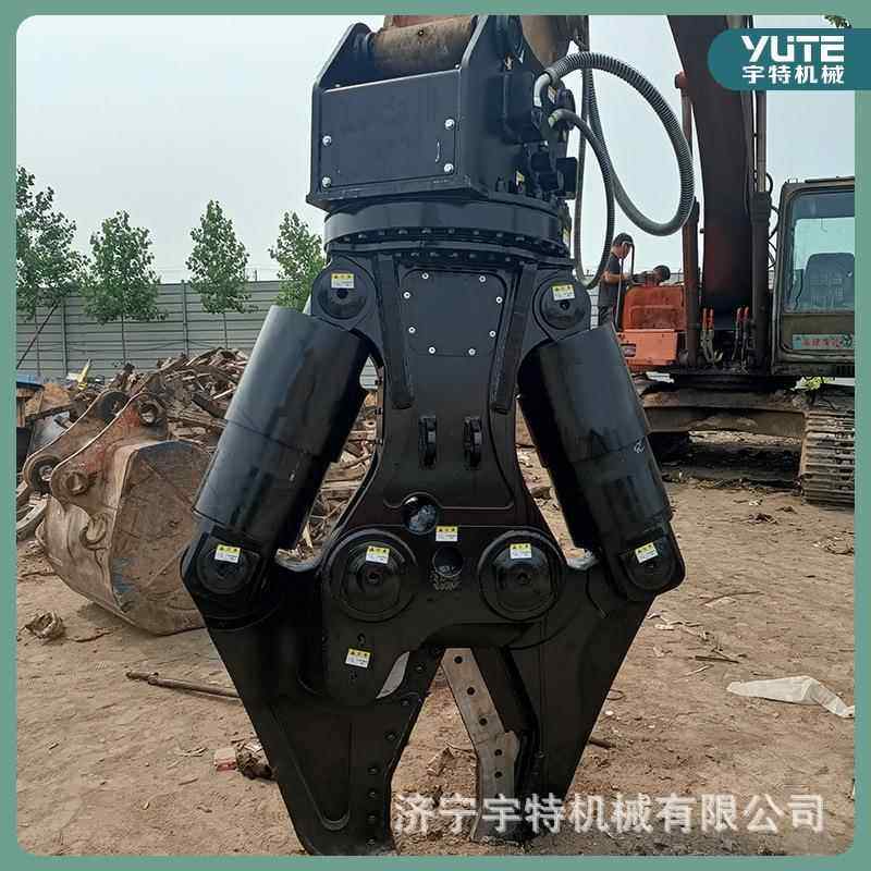 挖掘机液压鹰嘴剪剪切拆除废钢剪360度旋转式小型液压剪