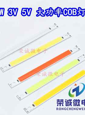 120X10MM长条COB灯板LED灯珠白色光大功率10W 5V USB长方形3V灯板