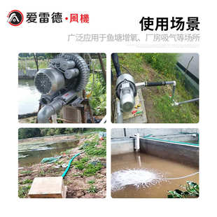 漩涡风机 3000W高压风机低噪音漩涡气泵 高压鼓风机XGB712