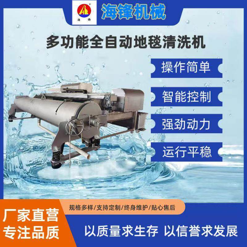 泰州厂家直销大型商用地毯清洗机工业全自动地毯除尘甩干一体机地