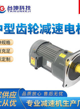 厂家齿轮减速电机三相380V卧式400W750W变频立式减速机异步马达