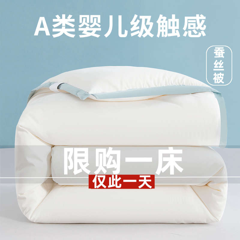 桐乡蚕丝被桑蚕丝冬被加厚被子被芯棉被春秋被双人单人学生空调被