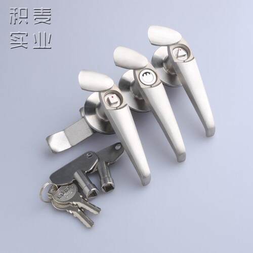 MS308-3C铜SU304不锈钢把手锁户外标准机箱柜门防雨锁现货