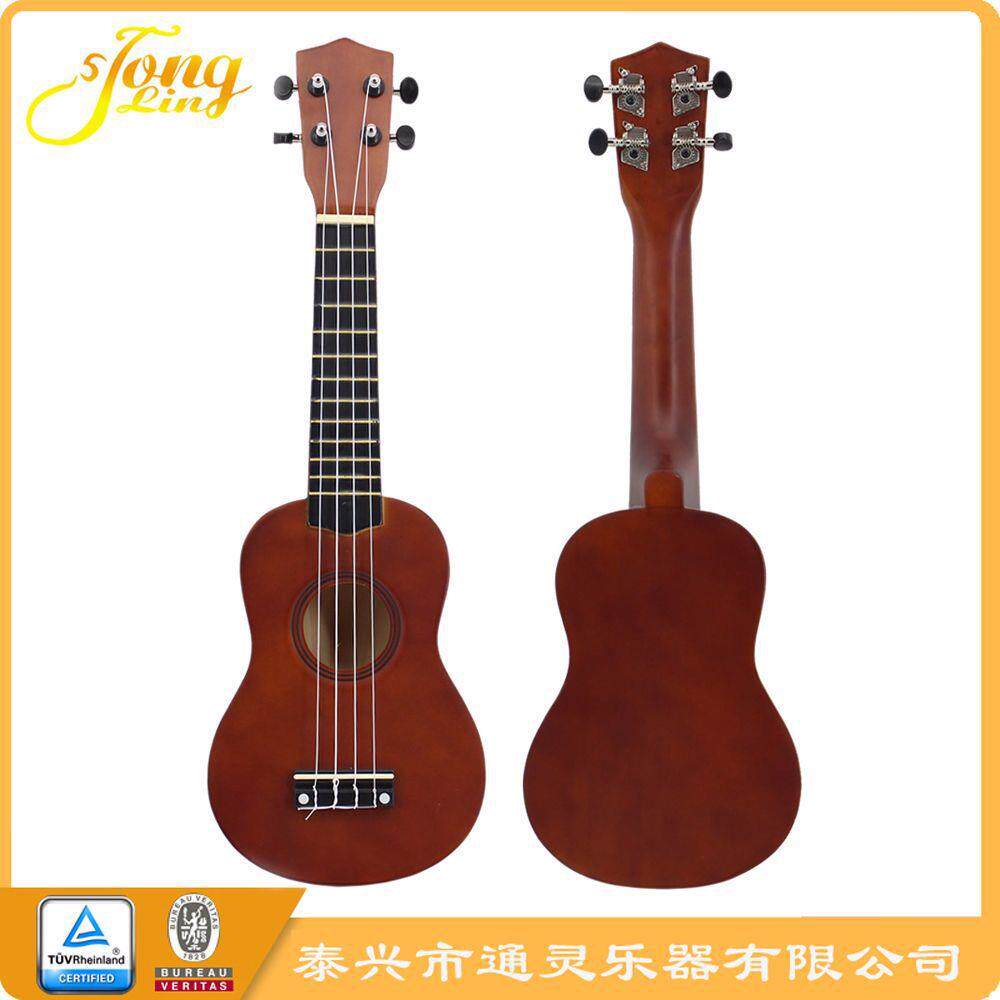 21寸尤克里里小吉他 咖啡色 圆形 初学者学生儿童用