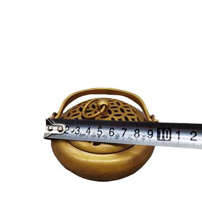 古董古玩仿古铜加厚黄铜十二生肖手炉香炉薰炉居家乡下收老物件