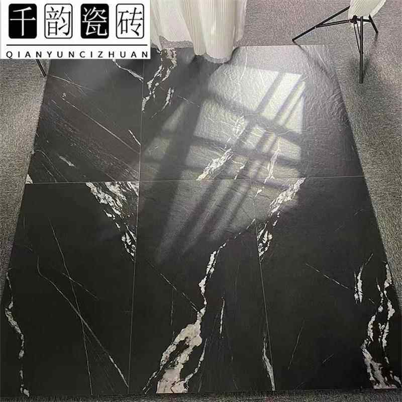 新款直销通体模具面600x1200黑砂岩大理石仿古砖卫生间哑光防滑墙