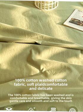 King Size bed sheets fitted sheet pillow cases 纯色床笠 枕套