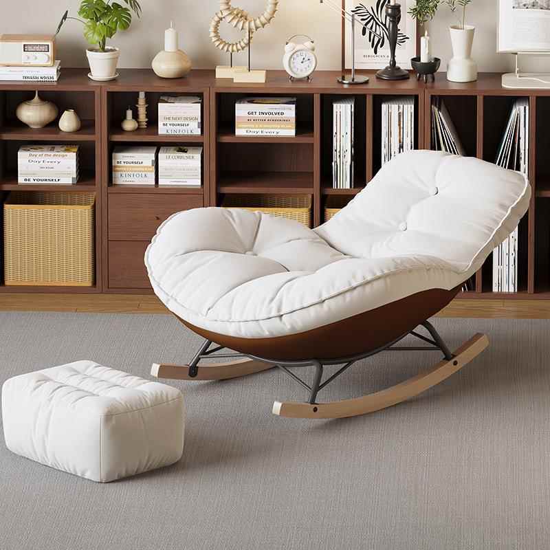 北欧单人沙发椅现代简约设计躺椅客厅阳台企鹅摇椅休闲懒人沙发