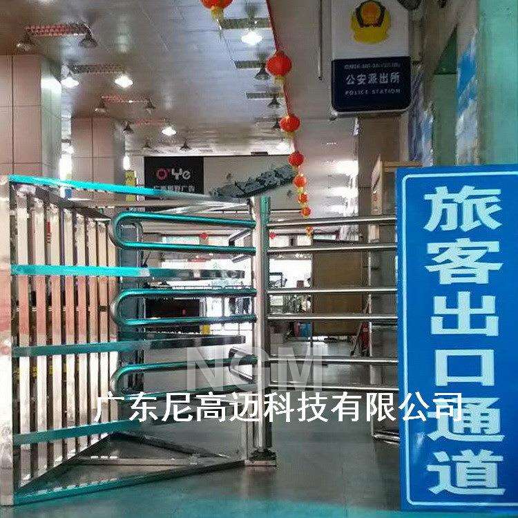 旅客出口通道半高梳状旋转单向门准出不准进不锈钢矩形单项行人匝