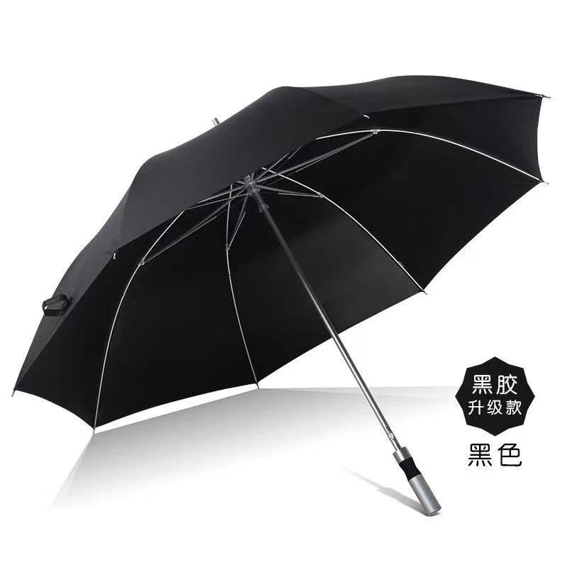 礼品广告伞骨自动铝合金大拉簧超轻男士长柄伞寸高尔夫伞现货