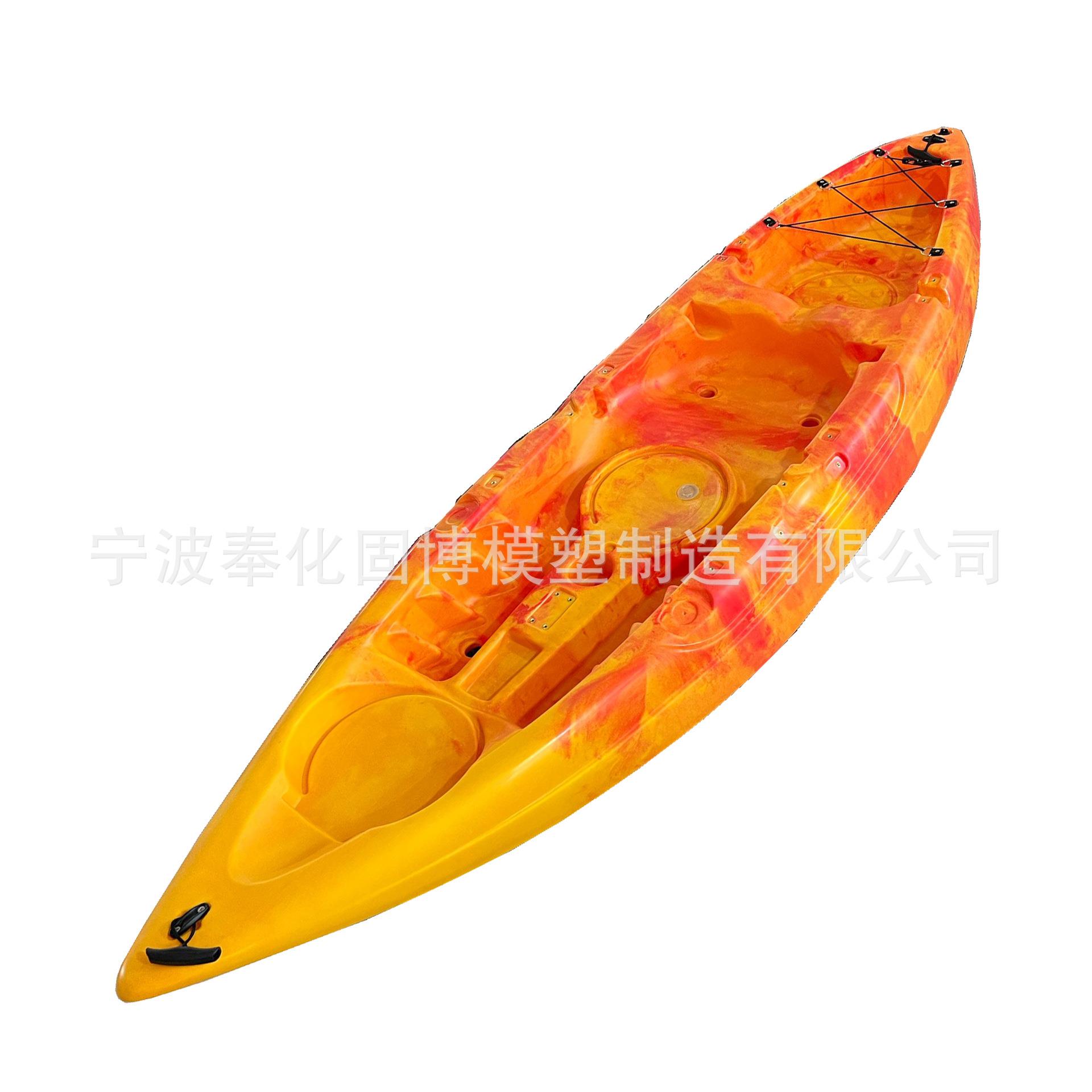 单人小型无舱钓鱼艇工厂直销硬艇塑料滚塑皮划艇3米以下单人划