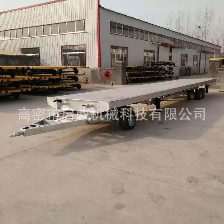 货源供应15吨镀锌平板拖车全车平板挂车厂家供应