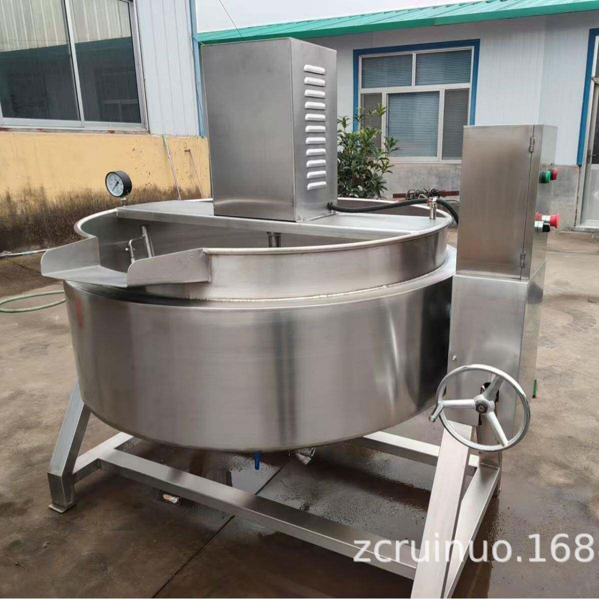 厂家供应豆浆熬粥夹层锅设备 制糖甘蔗汁熬制锅 蒸汽加热搅拌夹层