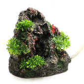鱼缸造景流沙瀑布水草鱼缸动态流沙瀑布假山水族箱造景用品
