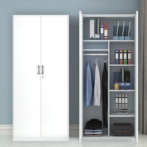 镇远家阳台柜单门储物柜卧室钢环保衣柜铁柜