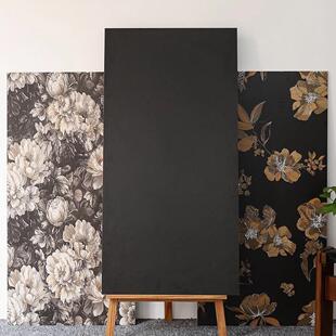 中古风黑色花砖600x1200商业空间浴室卫生间厨房墙砖地砖瓷砖 法式