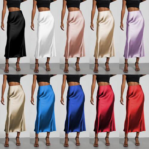 Hanging down half skirt, high waist slimming, hip hugging