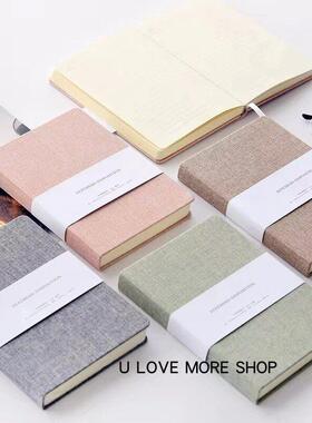 Notebook Linen Blank/Line Pages A5 Diary Planner Sketch Book