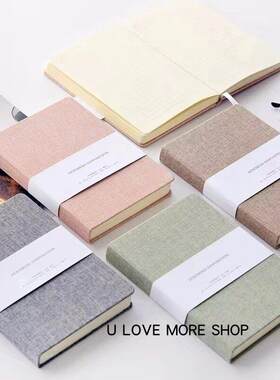 Notebook Linen Blank/Line Pages A5 Diary Planner Sketch Book