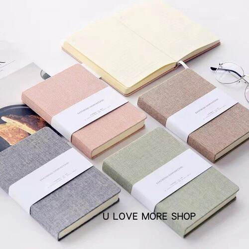 Notebook Linen Blank/Line Pages A5 Diary Planner Sketch Book