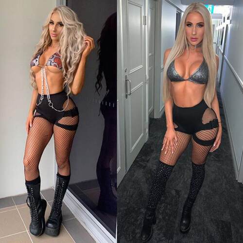 Women's Solid Color Buckle Crotchless Crotchless Shorts