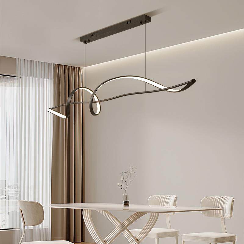 门境热款现简约代吊灯创意设计客厅餐厅线条灯367异跨形铝材室内