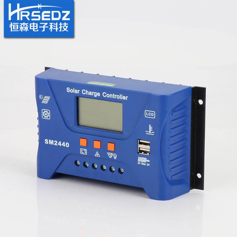 太阳能充放电控制器SM2440-30A 光伏控制器12V 24V自适应