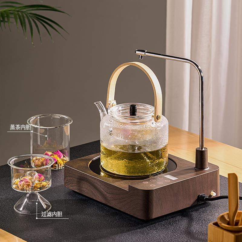 自动上水电陶炉茶炉抽水玻璃壶煮茶器小型家用静音电磁炉智能保温