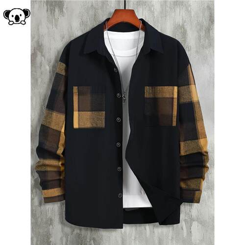 L 85216 Men Business Casual Shirt Classic Stretch经典衬衫
