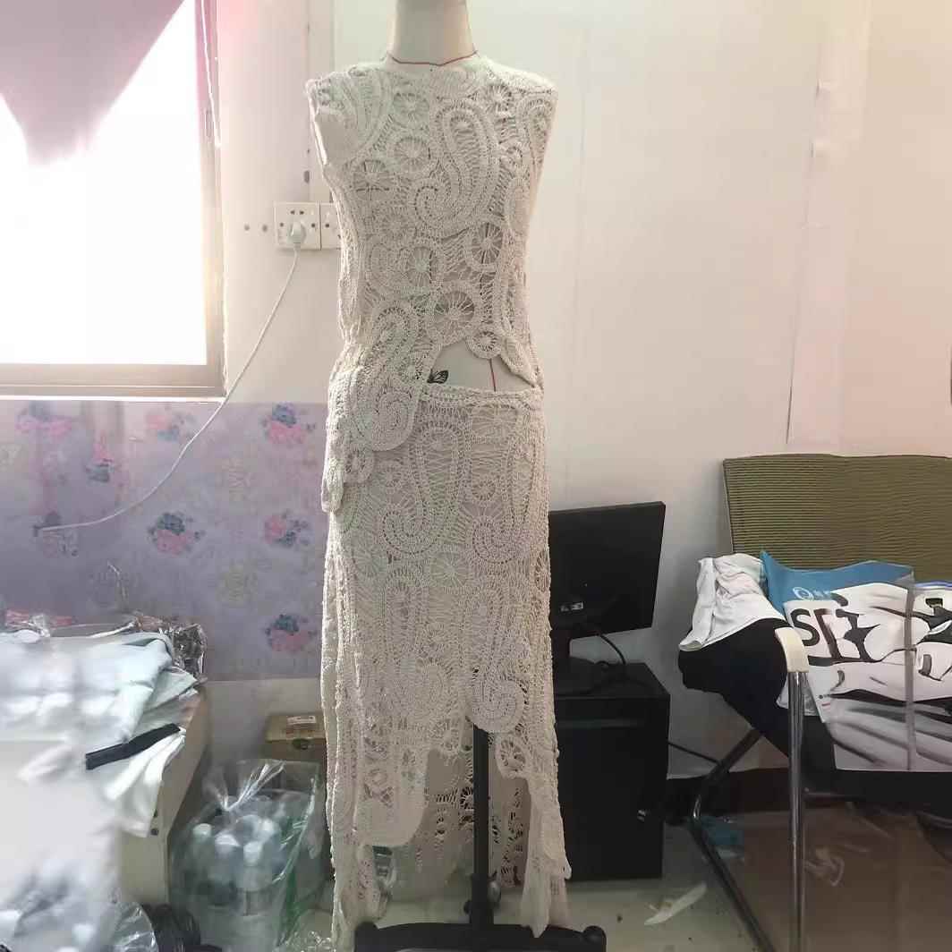 womens fashion kint crop separate woollen summer skirt