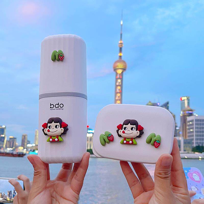 可爱旅行便携洗漱杯学生牙膏牙刷杯出差密封压口式漱口杯收纳盒