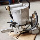 16MMQDW金属打包1无锁扣扎捆机 气动免钢带打包机带32 扣25