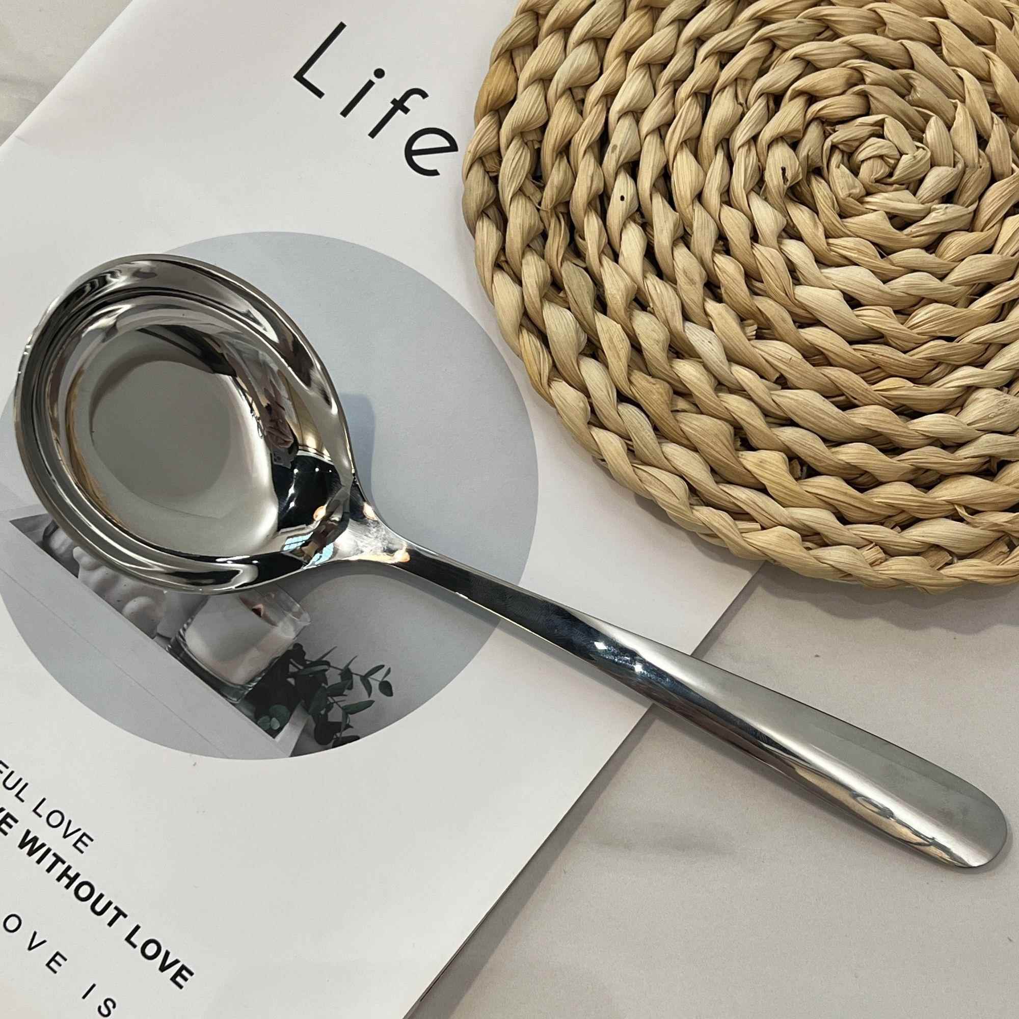 不锈钢鹅蛋勺喝汤勺分汤勺