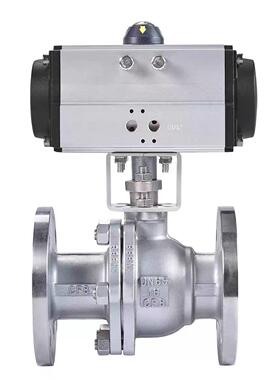 气动球阀Q641F-O16P法兰阀球不切锈838钢高温型紧急快速断阀水阀