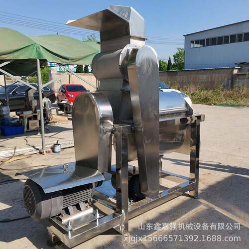 胡萝卜番茄金桔大型螺旋榨汁机果蔬原汁加工设备商用蓝莓果汁机